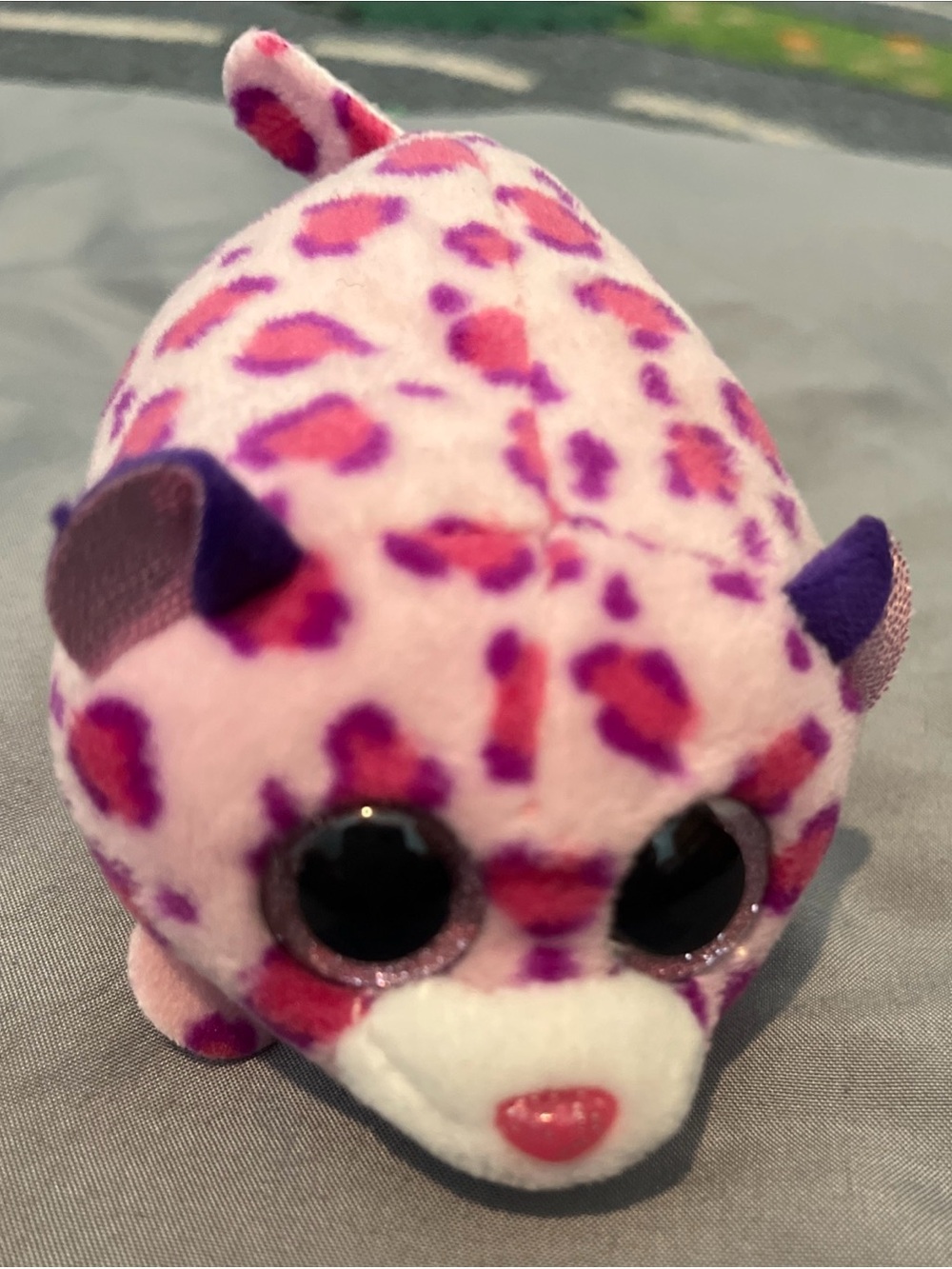 2016 TY Beanie Babies Teeny Tys 4" Olivia Leopard Without Heart Tag